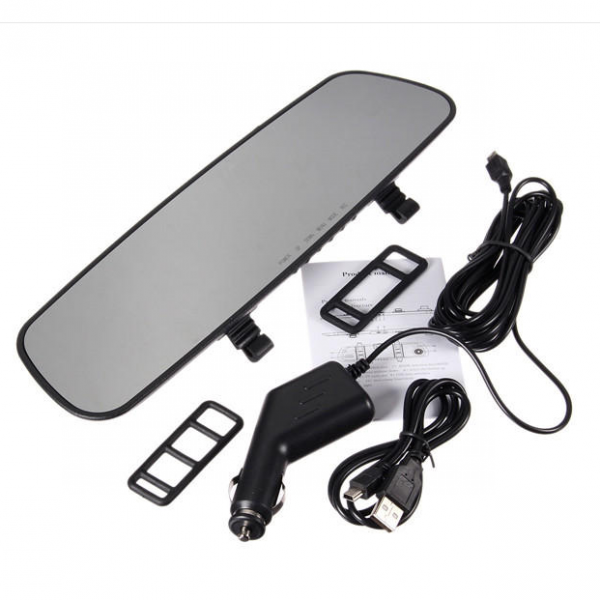 rear view mirror and built in dash cam