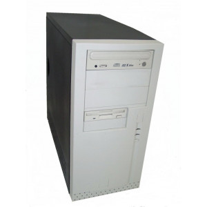 Black and white Athlon tower with 512mb ram, windows xp and broadband ready