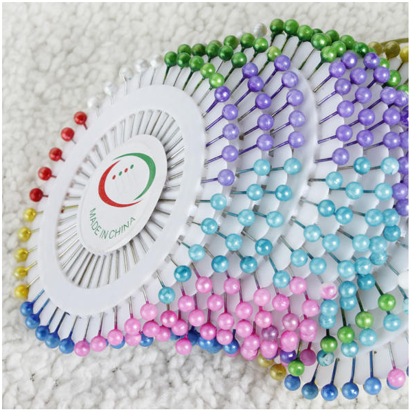 480 piece multi colour round head pins