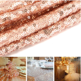 rose gold sequins table runner