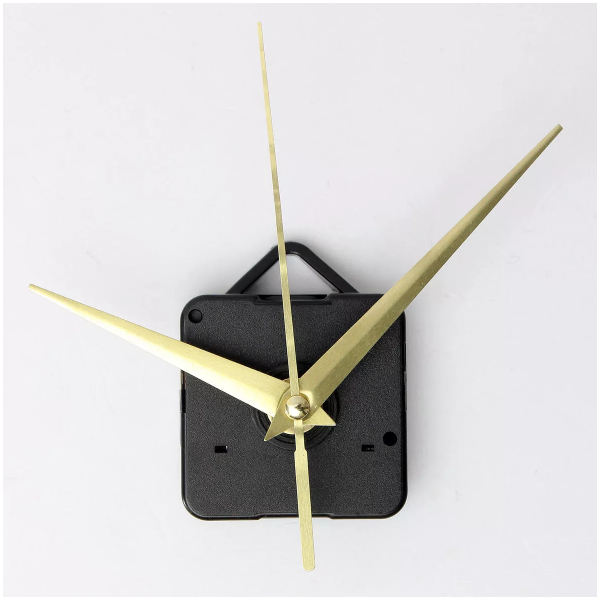 Gold hands clock mechanism