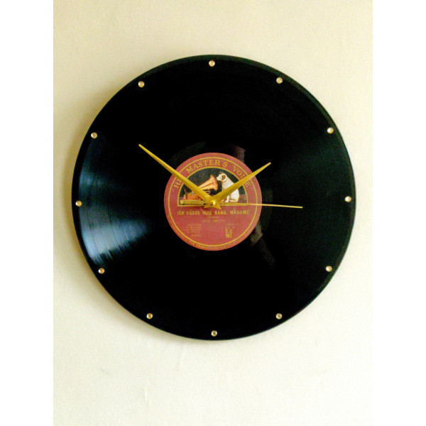 Vintage Record Wall clock His Masters Voice 12 inch LP record wall clock