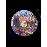 The Beatles 12 inch Vinyl Record Clock Sergeant Peppers Lonely Hearts Club Band