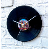 The Beatles music memorabilia real record wall clock