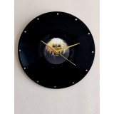 Iron Maiden 12 inch Vinyl Record Clock With Hour Markers