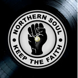 Northern Soul 12 Inch Vinyl Record Clock Keep the Faith