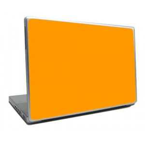 Orange laptop skin protective notebook cover