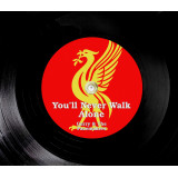 L.F.C Liverbird record clock Youll Never Walk Alone gift for football fan