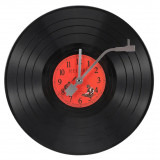 12 inch Vinyl Record Clock With Record Player Tone Arm Style Clock hands