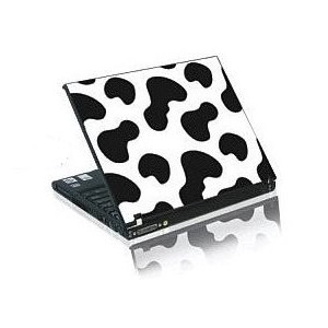 Cow print laptop skin - protective sticker