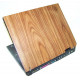 Wood effect laptop skin protective notebook cover