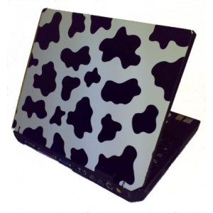 Cow print IBM T30 laptop, 1.8ghz CPU, DVD, WIFI