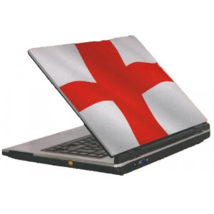 England St Georges flag laptop sticker