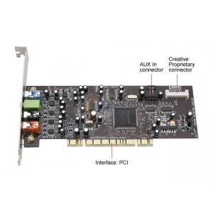 Sound blaster Audigy 7.1 surround sound PCI card