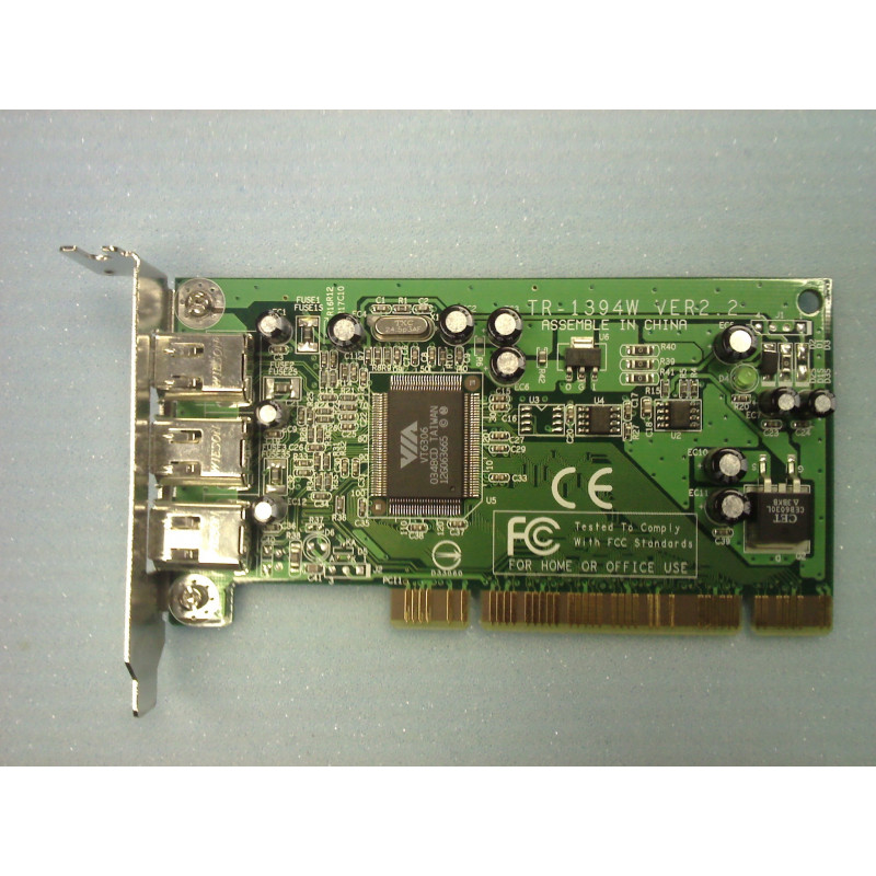 Low profile 3 Port Firewire PCI card suitable for Small form factor PCs